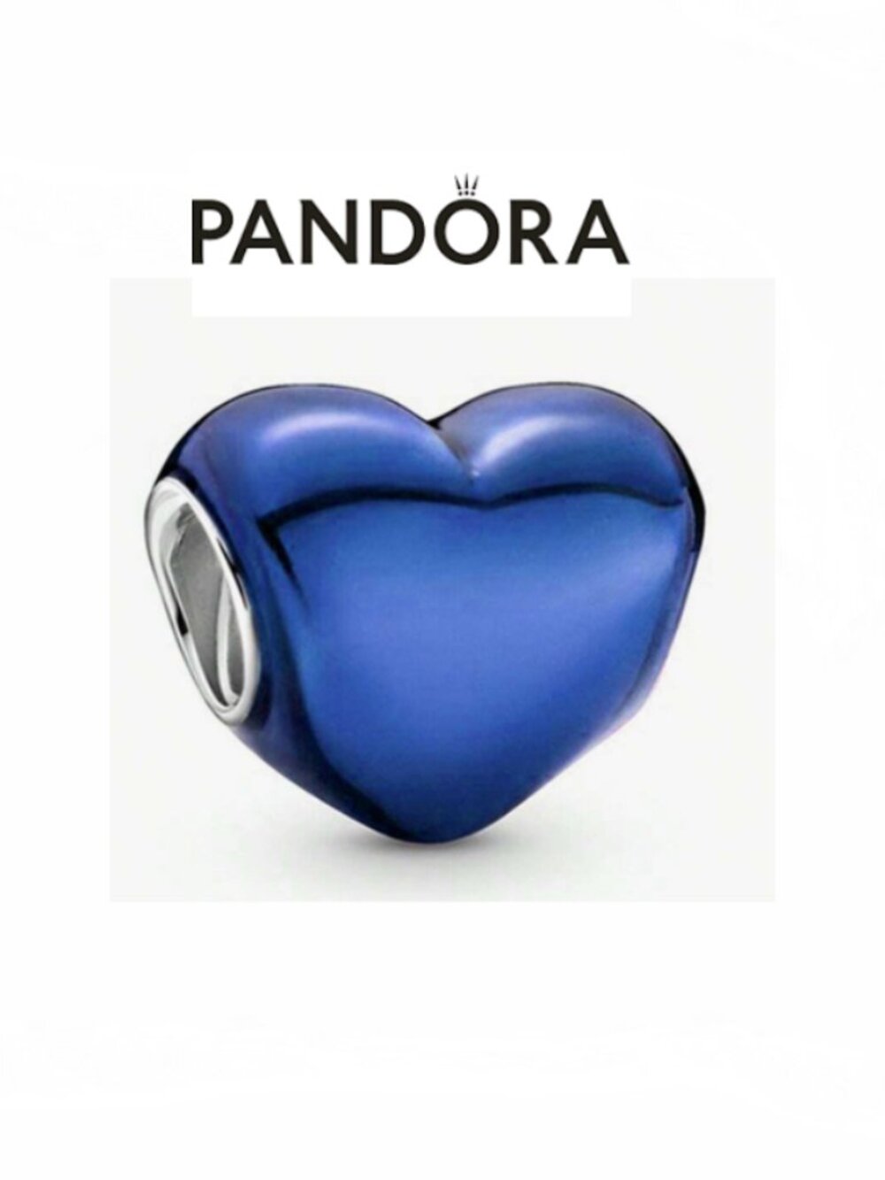 NWOT Pandora Sky Blue Heart Charm